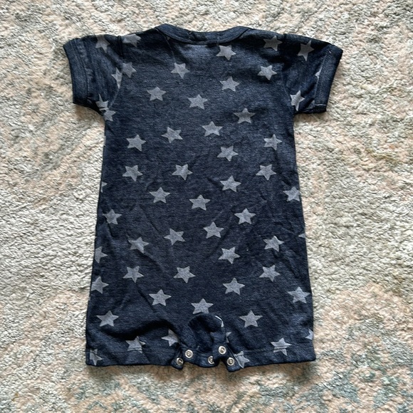Little Mish navy star onesie. Perfect for Summer. - Picture 4 of 4
